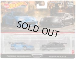 画像1: 2023 HW CAR CULTURE "PREMIUM 2PACK" 【パンデム スバル BRZ / レクサス RC F GT3】BLUE-BLACK/RR