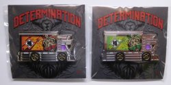 画像1: DETERMINATION x FUNKASTOK MOTORS 【閻王 RAIJIN EXPRESS ピンズ 2色セット】RED&GREEN（送料サービス適用外） 