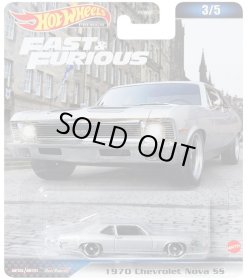 画像1: 2023 HW FAST & FURIOUS (ワイルド・スピード) 【1970 シボレー ノヴァ SS】 LT.GRAY/RR
