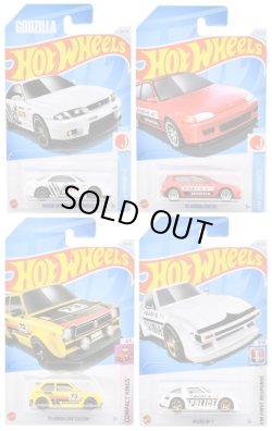 画像1: 【仮予約】PRE-ORDER - 【 HOT WHEELS ベーシック 日本車4種セット(国内流通版/裏面日本語)】(2024年4月初旬入荷予定）