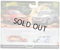画像1: 2024 HW CAR CULTURE "PREMIUM 2PACK" 【 '93 フォード エスコート RS コスワース / '87 フォード シエラ コスワース】RED-WHITE/RR