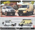 2024 HW CAR CULTURE "PREMIUM 2PACK" 【  '05 トヨタ ランドクルーザー プラド/メルセデス・ベンツ スプリンター ツアラー】WHITE-SAND/RR(2024年4月下旬入荷予定）