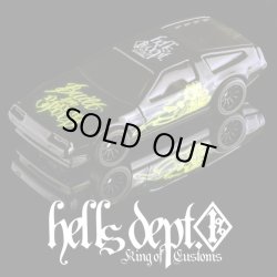 画像1: 【予約】PRE-ORDER - HELLS DEPT 2024 - DOUBLE LOSER[S] 【Neon DELOREAN (Yellow) (カスタム完成品）】BLACK/RR （送料サービス適用外）(4月中旬入荷予定)