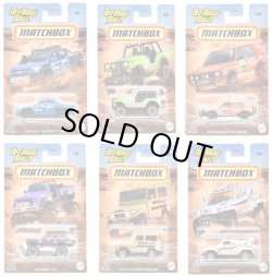 画像1: 【仮予約】PRE-ORDER - 2024 MATCHBOX【オフロード ラリー (10個入り)】2016 シェビー コロラド エクストリーム/ジープ 4X4/'90 フォルクスワーゲン ゴルフ カントリー/1976 スカウト 4X4/1968 トヨタ ランドクルーザー FJ40/リッジ・レイダー(2024年6月下旬入荷予定）