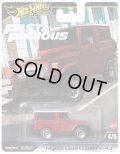 【仮予約】PRE-ORDER - 2024 HW FAST & FURIOUS (ワイルド・スピード) 【トヨタランドクルーザー FJ43】RED/RR(2024年6月下旬入荷予定）