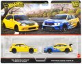 2025 HW CAR CULTURE "PREMIUM 2PACK" 【'99 ホンダ シビック タイプR(EK9)/ホンダ シビック タイプR】YELLOW/LT.BLUE/RR