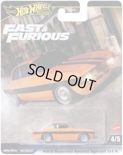 画像1: 【仮予約】PRE-ORDER - 2025 HW FAST & FURIOUS (ワイルド・スピード) 【アルファロメオ ジュリア スプリント GTA】ORANGE/RR(2025年6月上旬入荷予定）