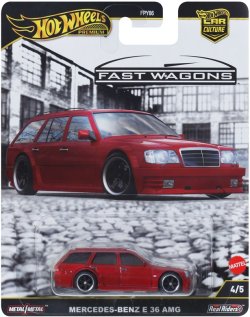 画像1: 2025 HW CAR CULTURE "ファスト・ワゴン" 【メルセデス・ベンツ E 36 AMG】DK.RED/RR