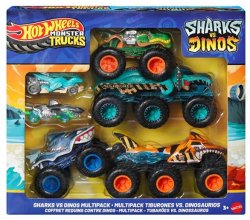 画像1: 【仮予約】PRE-ORDER - 2025 HW MONSTER TRUCKS! 【シャーク vs. ダイノ コレクションセット】(2025年7月中旬入荷予定）