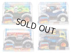 画像1: 【仮予約】PRE-ORDER - 2025 HW MONSTER TRUCKS! 【1/24 ビッグサイズ　Lアソート4種セット】レイジアサウル/スクラッチ・アタック/ファイブ・アラーム/ハウリン 64 (2025年9月下旬入荷予定）(お取り置き不可）