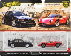 画像1: 【仮予約】PRE-ORDER - 2025 HW CAR CULTURE "PREMIUM 2PACK" 【アルファロメオ 155 V6 TI / '69 アルファロメオ 33 ストラダーレ】BLACK/RED/RR(2025年11月上旬入荷予定）