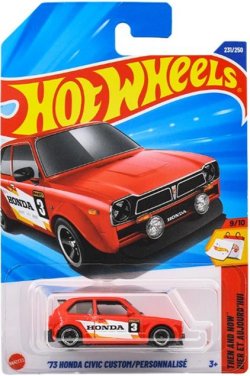 画像1: 【仮予約】PRE-ORDER - 【'73 ホンダ シビック カスタム (国内流通版/裏面日本語)】RED(2025年12月初旬入荷予定）