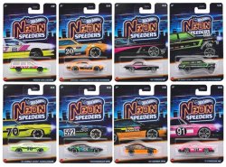 画像1: 【仮予約】PRE-ORDER - 2026【ネオン・スピーダーズ アソート Fアソート(10個入り)】ボルボ 850 エステート/カスタム フォード マーヴェリック/'62 コルベット/'64 シェビー ノヴァ ギャッサー/'70 ダッジ ヘミ チャレンジャー/フォルクスワーゲン SP2/'85 ホンダ CR-X/'71 ポルシェ 911(2026年2月中旬入荷予定）