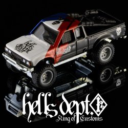 画像1: HELLS DEPT 2025 - DOUBLE LOSER[S] 【NEOBRE DATSUN KING CAB (カスタム完成品）】TORICOLOR-BLACK/RR （送料サービス適用外）