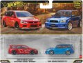 【仮予約】PRE-ORDER - 2026 HW CAR CULTURE "PREMIUM 2PACK" 【2005 三菱ランサー エボリューション IX ワゴン/2004 スバル フォレスター STI】RED/BLUE/RR (2026年2月末頃入荷予定）