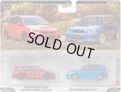画像1: 【仮予約】PRE-ORDER - 2026 HW CAR CULTURE "PREMIUM 2PACK" 【2005 三菱ランサー エボリューション IX ワゴン/2004 スバル フォレスター STI】RED/BLUE/RR (2026年2月末頃入荷予定）