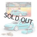 2025 Mattel Brick Shop【’Hot Wheels Custom ’90 Honda Civic EF Building Set】AQUA (外箱に少し凹みあり）