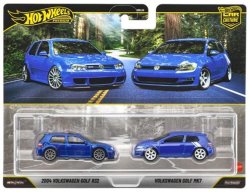 画像1: 【仮予約】PRE-ORDER - 2026 HW CAR CULTURE "PREMIUM 2PACK" 【2004 フォルクスワーゲン ゴルフ R32/フォルクスワーゲン ゴルフ MK7】BLUE/RR (2026年5月末頃入荷予定）