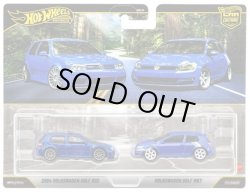 画像1: 【仮予約】PRE-ORDER - 2026 HW CAR CULTURE "PREMIUM 2PACK" 【2004 フォルクスワーゲン ゴルフ R32/フォルクスワーゲン ゴルフ MK7】BLUE/RR (2026年5月末頃入荷予定）
