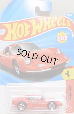 画像1: 【DINO 206 GT】RED (NEW CAST)(お一人様1点まで）