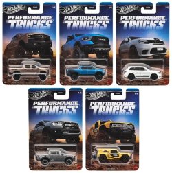 画像1: 【仮予約】PRE-ORDER - 2026 HW オートモーティブ【パフォーマンス トラック 5種セット】2019 シボレー シルバラード トレイル ボス LT/2020 ラム 1500 レベル/2019 ジープ グランドチェロキー トラックホーク/2019 フォード レンジャー ラプター/フォード ブロンコ R(2026年7月上旬入荷予定）