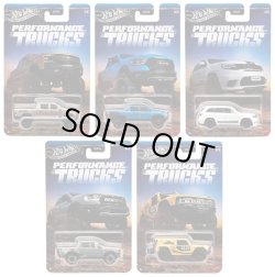 画像1: 【仮予約】PRE-ORDER - 2026 HW オートモーティブ【パフォーマンス トラック 5種セット】2019 シボレー シルバラード トレイル ボス LT/2020 ラム 1500 レベル/2019 ジープ グランドチェロキー トラックホーク/2019 フォード レンジャー ラプター/フォード ブロンコ R(2026年7月上旬入荷予定）