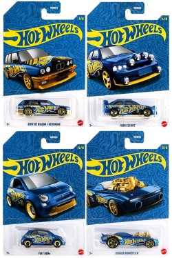 画像1: 【US版】2026 HW 58TH ANNIVERSARY PEARL & CHROME SERIES2【4種セット】BMW M3 WAGON/FORD ESCORT/FIAT 500e/RODGER DODGER 2.0 (予約不可)