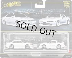 画像1: 【仮予約】PRE-ORDER - 2026 HW CAR CULTURE "PREMIUM 2PACK" 【トヨタ チェイサー JZX 100/1989 トヨタ スープラ】WHITE/RR(2026年8月上旬入荷予定）