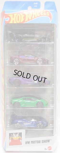 画像1: 【US版】2025 5PACK 【HW MOTOR SHOW】Aston Martin Vulcan/Ferrari SF90 Stradale/'17 Ford GT/Lamborghini Huracán LP 610-4/Lotus Evija（予約不可）