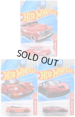 画像1: 2026 TARGET EXCLUSIVE "RED EDITION" 【#4,#5,#6 3種セット('47 CHEVY FLEETLINE/PORSCHE 911 TURBO CABRIOLET/McLAREN W1)】RED (予約不可）