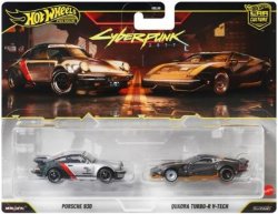 画像1: 【仮予約】PRE-ORDER - 2026 HW CAR CULTURE "PREMIUM 2PACK" 【"CYBER PUNK 2077" ポルシェ 930 / クアドラ ターボ-R V-テック】SILVER/BLACK/RR(2026年10月末頃入荷予定）