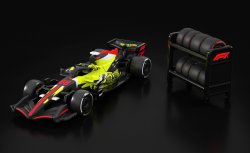 画像2: 2026 RLC EXCLUSIVE 【Hot Wheels FORMULA 1 2026 Concept Car(タイヤセット付属)】BLACK-YELLOW/RR