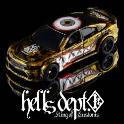 画像1: HELLS DEPT 2026 - DOUBLE LOSER[S] 【“GAZE”  DODGE CHALLENGER (カスタム完成品）】DK.GOLD/RR （送料サービス適用外）