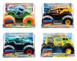 画像1: 【仮予約】PRE-ORDER - 2026 HW MONSTER TRUCKS! 【1/24 ビッグサイズ　Kアソート4種セット】ライノマイト/コンクリート クラッシャー/ドラゴナイザー/デモ デリバリー (2026年11月下旬入荷予定）(お取り置き不可）