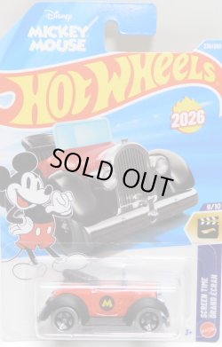 画像1: 【MICKEY MOUSE CAR】RED-BLACK (NEW CAST)（お一人様1点まで）