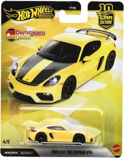 画像1: 【仮予約】PRE-ORDER - 2026 HW CAR CULTURE "ドイチュラント デザイン" 【ポルシェ 718 ケイマン GT4】YELLOW/RR(2026年12月上旬入荷予定）