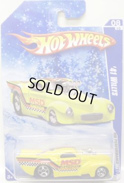 画像1: TARGET EXCLUSIVE SNOW FLAKE CARD 【'41 WILLYS】　YELLOW/5SP