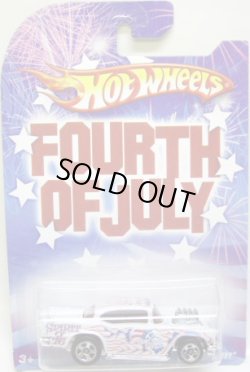 画像1: 2008 WALMART EXCLUSIVE 4th of July 【'57 CHEVY】　WHITE/5SP