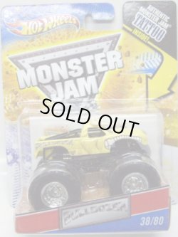 画像1: 2011 MONSTER JAM INSIDE TATTOO 【BULLDOZER】 LIGHT YELLOW (ホイール・バリエーション）