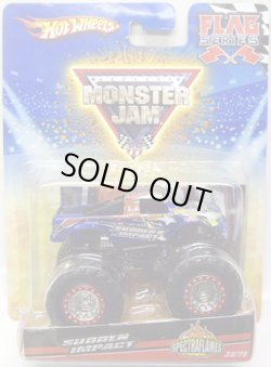 画像1: 2010 MONSTER JAM FLAG SERIES 【SUDDEN IMPACT (SPECTRAFLAMES)】　BLUE