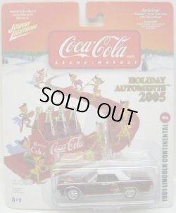 画像1: LIMITED EDITION -COCA-COLA 2005 HOLIDAY AUTOMENTS  【1961 LINCOLN CONTINENTAL】　MAROON (with GRIPCLIP)