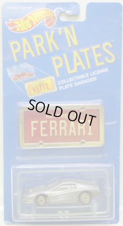 画像1: PARK'N PLATES 【FERRARI TESTAROSSA (2048)】 SILVER/UH (TAN INTERIOR) (RED PLATE)