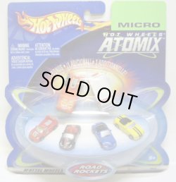 画像1: 2003 MICRO HOT WHEELS ATOMIX 【ROAD ROCKETS】　FERRARI/PORCHE/BMW/MERCEDES/RIG/AMBULANCE