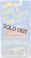 PARK'N PLATES 【FERRARI TESTAROSSA (2048)】 SILVER/UH (TAN INTERIOR) (RED PLATE)