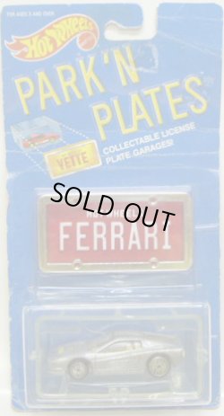 画像1: PARK'N PLATES 【FERRARI TESTAROSSA (2048)】 SILVER/UH (TAN INTERIOR) (RED PLATE)