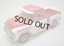 画像1: 2001 MATCHBOX - 1/43 MODELS OF YESTERYEAR【1955 CHEVY 3100 "BUDWEISER" PICK UP TRUCK】 WHITE-RED/RR (証明書付き）　