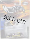 2001 HOT WHEELS RACING 【#22 TEAM CAT TWIN MILL】 YELLOW/BLACK/RR