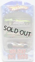 2010 HOLIDAY HOT RODS 3PACK 【'78 CORVETTE FUNNY CAR/PURPLE PASSION WOODIE/CUL8R】　TARGET EXCLUSIVE