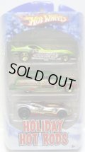 2010 HOLIDAY HOT RODS 3PACK 【'78 CORVETTE FUNNY CAR/PURPLE PASSION WOODIE/CUL8R】　TARGET EXCLUSIVE