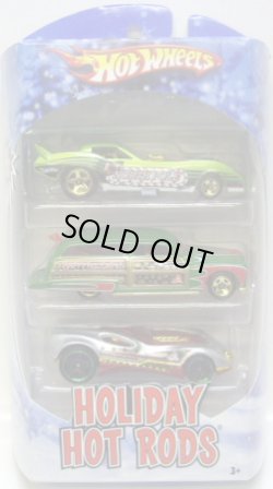 画像1: 2010 HOLIDAY HOT RODS 3PACK 【'78 CORVETTE FUNNY CAR/PURPLE PASSION WOODIE/CUL8R】　TARGET EXCLUSIVE